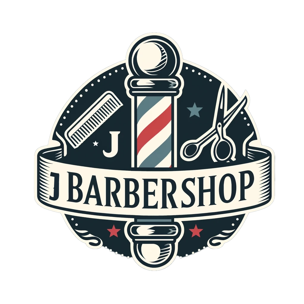 J Barber Shop Logo